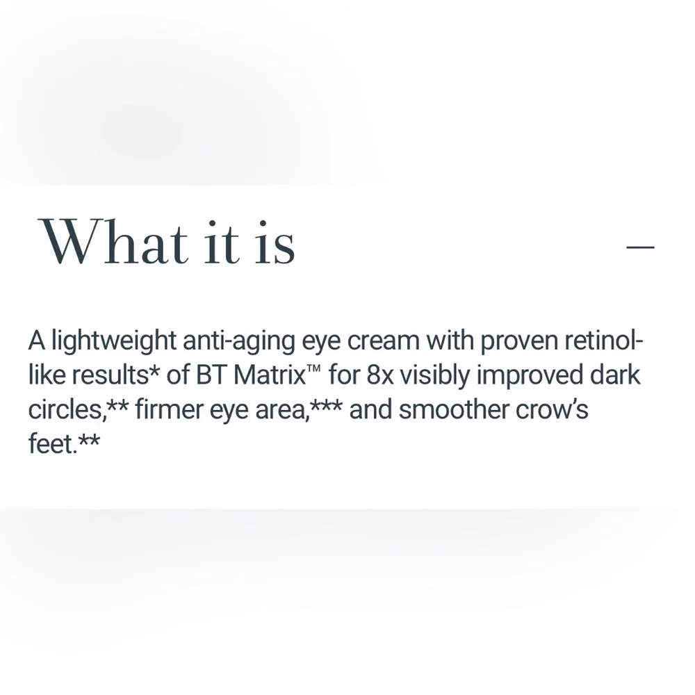 NEW Fresh Black Tea Advanced Age Renewal Eye Cream 15 mL New in box full size